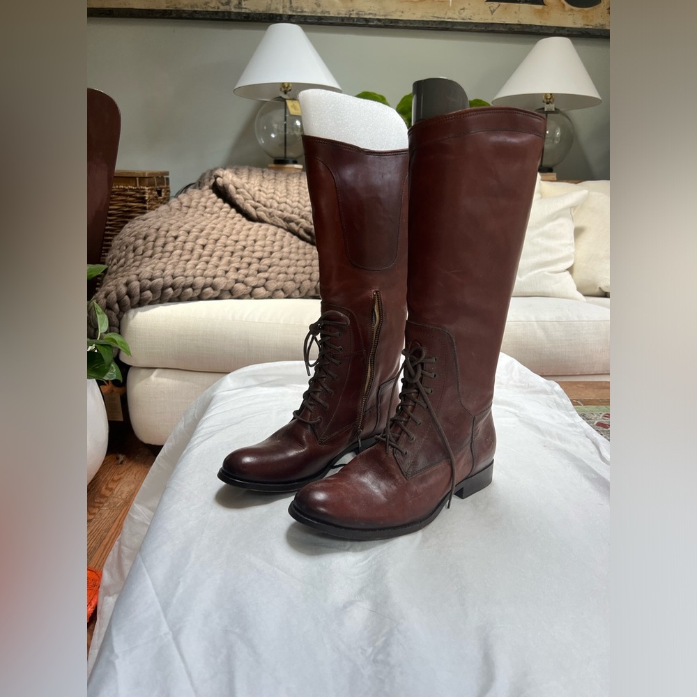 Frye Leather Hunter Boots (never worn)